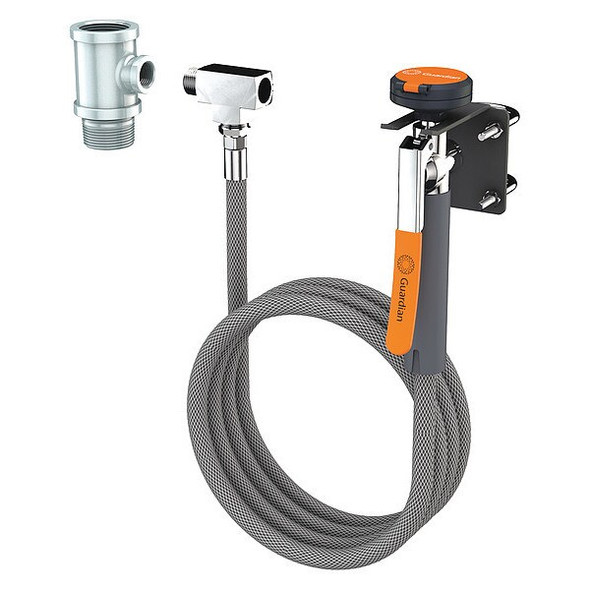 Drench Hose, Stainless Steel, Gray, For Use With, Safety Showers