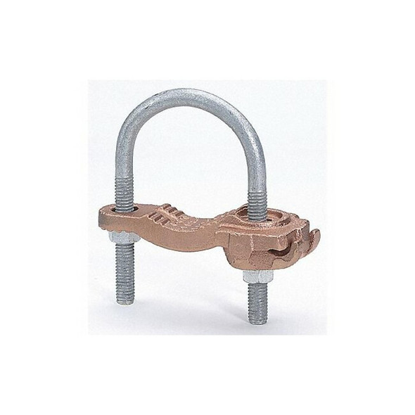 Burndy Pipe Ground Clamp,4AWG,8.62In GAR3906