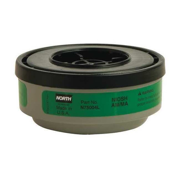 North Cartridge, N, Green, Threaded, North Full or Half Mask Respirators N75004L