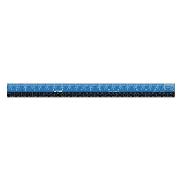 Victor Technology Ruler,Inch,Gloss,Stainless Steel,18-1/4 EZ18SBL