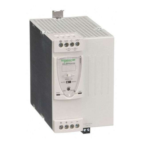 DC Power Supply, 100/120V AC; 200/500V AC, 24V DC, 240 W, 10 A, DIN Rail