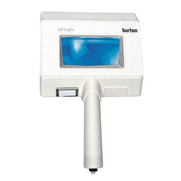 Burton Exam Light, UV, 9-1/2inLx6-3/4inW, Handheld UV502