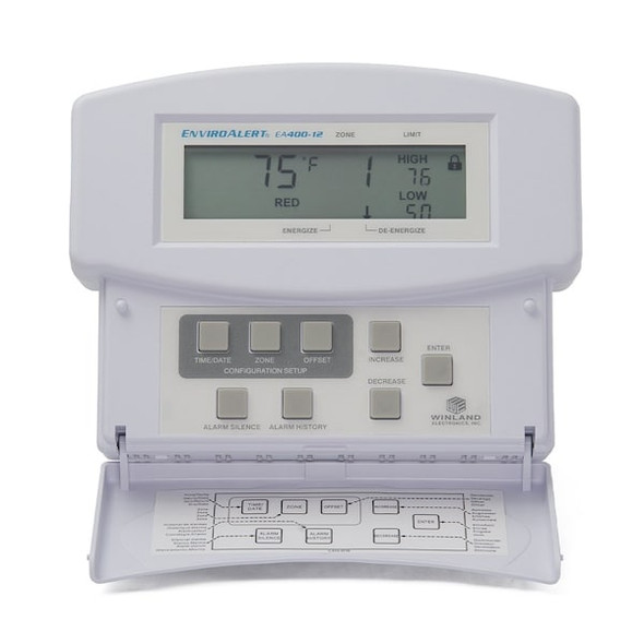 Winland Electronics Temperature Alarm,0 to 2 hr. Delay EA400-12 Winland Electronics Temperature Alarm,0 to 2 hr. Delay EA400-12