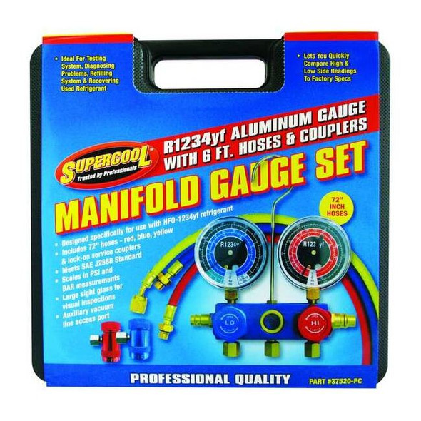 Supercool Mechanical Manifold Gauge Set,Type Auto 37520-PC