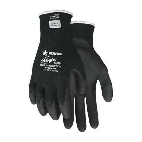 Cut Resistant Coated Gloves, Cut Level A3 ,Nitrile ,Sandy ,XL 1 PR