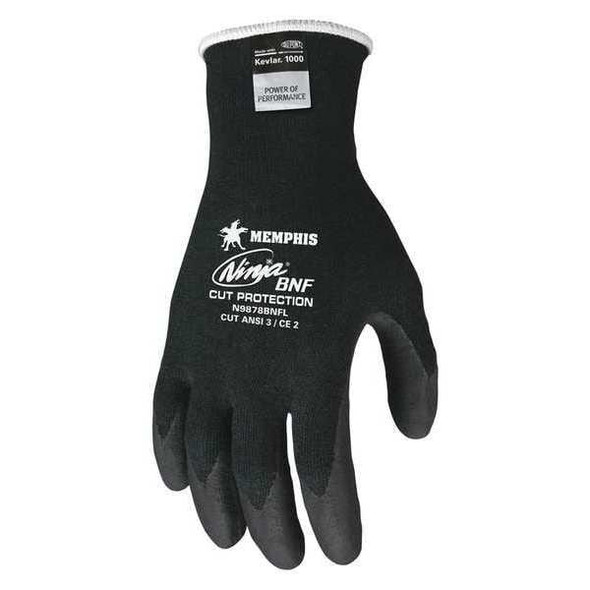 Mcr Safety Cut Resistant Coated Gloves, Cut Level A3 ,Nitrile ,Sandy ,XL 1 PR N9878BNFXL