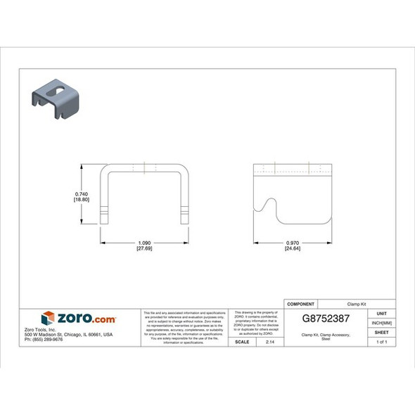 Nvent Hoffman Clamp Kit,Mild Steel,Junction Box,PK2 AL15 Nvent Hoffman Clamp Kit,Mild Steel,Junction Box,PK2 AL15