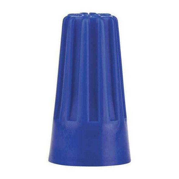 Twist-On Wire Connector, 16 AWG Max, Blue, Vinyl Insulation, 300 V, 1000 PK