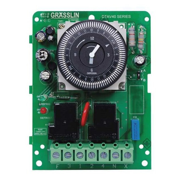 Intermatic DefrostControlTimer,SPST-NC,120-240VAC DTAV40M