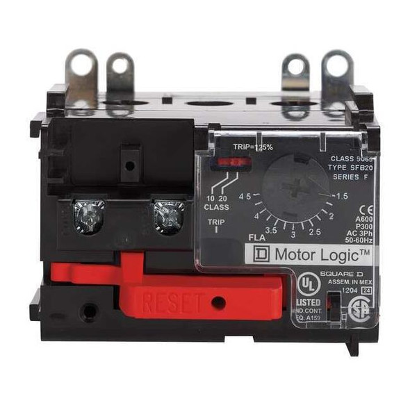 NEMA Overload Relay, 1NC, 45 A Min current, 135 A Max current, 600V AC