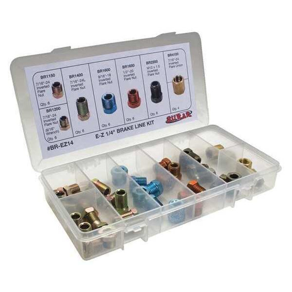 Sur&r Brake Line Fitting,Assortment,1/4" Tube BR14