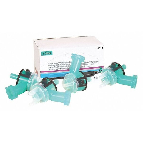 3m Accuspray Head Refill,Atomizing,1.3mm,Green,PK4 16614 3m Accuspray Head Refill,Atomizing,1.3mm,Green,PK4 16614