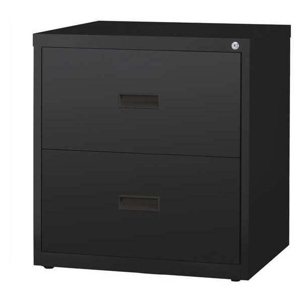 Hirsh 30" W 2 Drawer Lateral File Cabinet, Black,  A4/Legal/Letter 14955