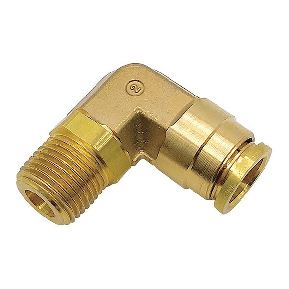 Parker Elbow,Brass,Push-Fit5/8in,MNPT3/8in 169PTC-10-6