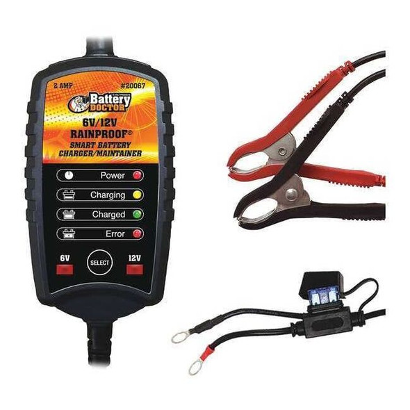 Battery Doctor Batt Charger/Maintainer,Auto,6/12V,CEC 20067