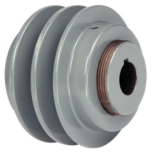 Tb Woods VarPitchVBeltPulley,V-Ribbed,5/8in,Iron 2VP5058