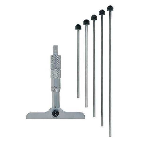 Mitutoyo Depth Micrometer,0 to 6" 129-132