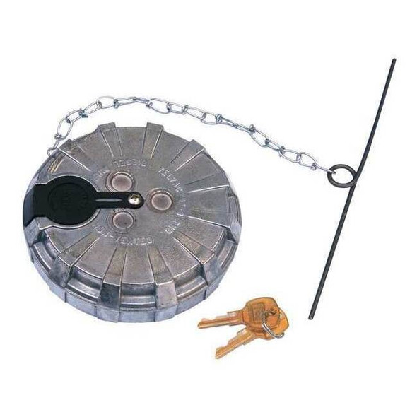 Velvac Brass Fuel Cap,Female,Non-Vented,2 In 600196-1