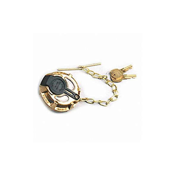 Velvac Brass Fuel Cap,Female,Non-Vented,2 In 600196-1 Velvac Brass Fuel Cap,Female,Non-Vented,2 In 600196-1