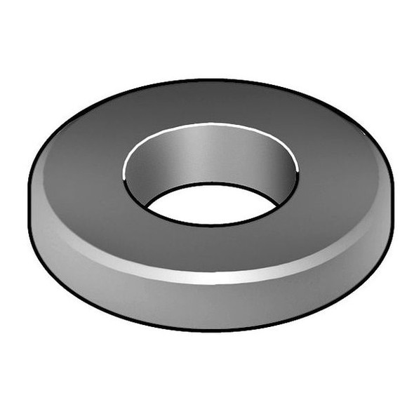 Beveled Washer, For Screw Size 5/16 in ,18-8 Stainless Steel Plain Finish, 5 PK