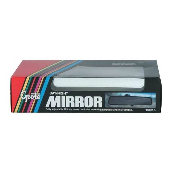 Grote Rear View Mirror,10 x 2-7/16 In 18302-5