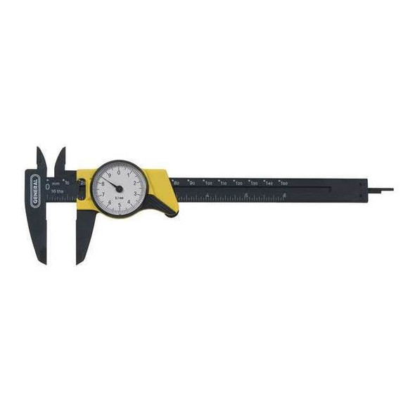 General Tools Dial Caliper,0-150mm 144MM