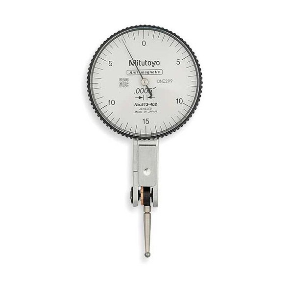 Mitutoyo Dial Test Indicator,Hori,0 to 0.030 In 513-402-10E
