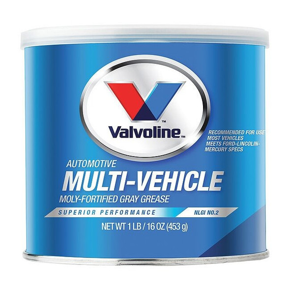 Valvoline Multipurpose Grease, 1 lb, Tub, 375 Degrees F Max Op Temp, Gray VV632