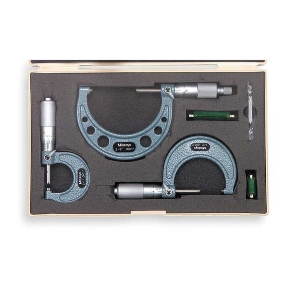 Mitutoyo Micrometer Set,0-3 In 103-922