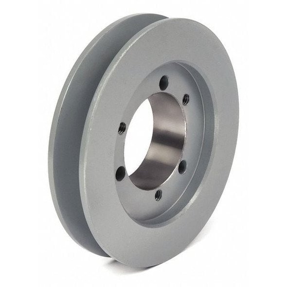 1/2 in to 1-5/8 in Quick Detachable Bushed Bore 1 Groove V-Belt Pulley 4.5 in OD