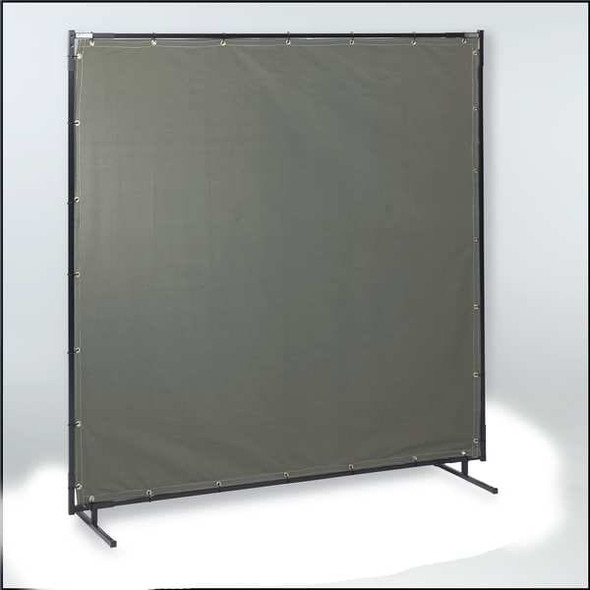 Welding Screen, Transparent Vinyl, 8 ft W., 6 ft. H., 13 oz/sq yd, 150 Degrees F Withstand Temp.