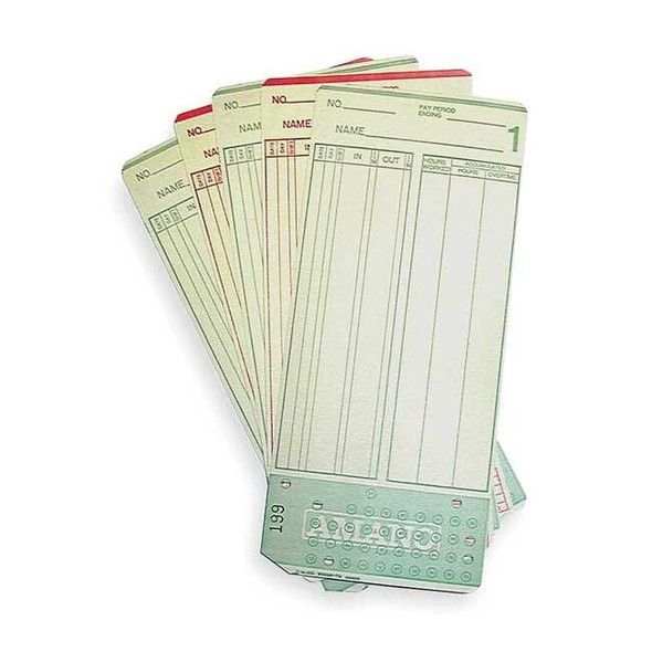 Amano Time Card,7 1/4x3 1/4in,PK1000 AMA099000