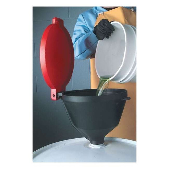 Ultratech DrumFunnel,11inH,Black,Polyethylene 651