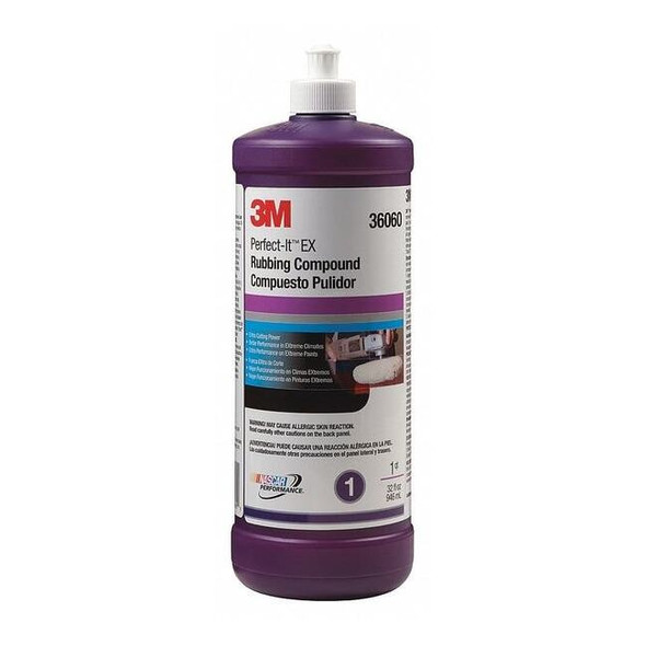3m Abrasive Rubbing Compound,7.5 to 9.0 pH 36060