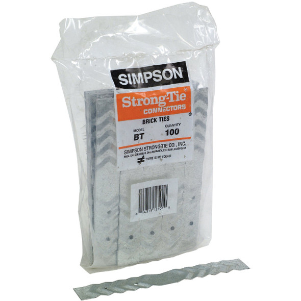 Simpson Strong-Tie 6-11/16x7/8 Brick Tie BT-R100 Simpson Strong-Tie 6-11/16x7/8 Brick Tie BT-R100