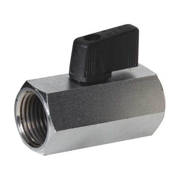 Manufacturer Varies 1/2" FNPT Nickel Brass Mini Ball Valve Inline G-CBV-50NL