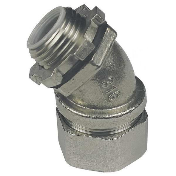 Calbrite Connector,SS,Trade Size 1/2in S60500FC45 Calbrite Connector,SS,Trade Size 1/2in S60500FC45