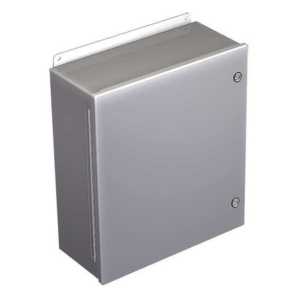 1/4 Turn Latch Electrical Enclosures, 12 in H, 6 in D, 12 in W, 12, 4, Steel