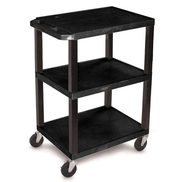 Manufacturer Varies Utility Cart,300 lb. Cap.,Resin,3 Shlvs WT34S