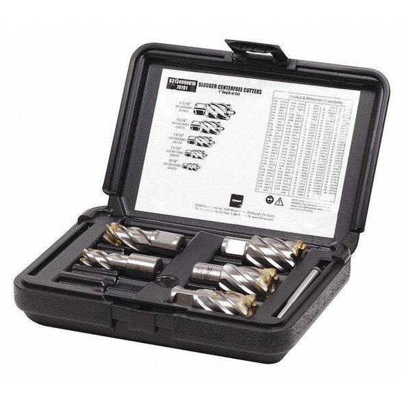 Slugger by Fein Annular Cutter Kit,1" Cut Depth,6 pcs. 63134999010