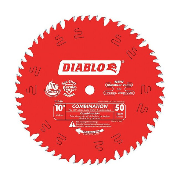 Diablo CircularSawBlade,Carbide,Dia:10" D1050X