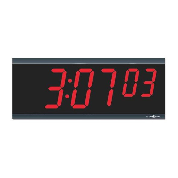 Manufacturer Varies 15-1/2" Digital Wall Clock, Black DIG-6B