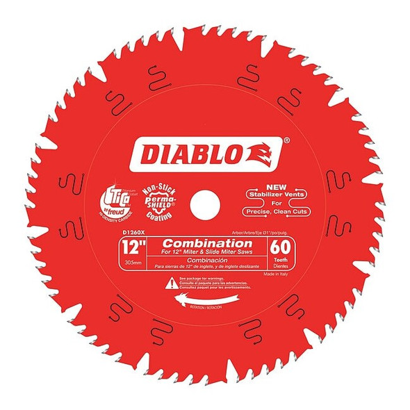 Diablo CircularSawBlade,Carbide,Dia:12" D1260X