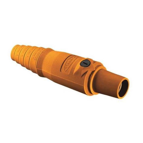 Hubbell Wiring Device-Kellems SinglePoleInline,300A,Female,Orange HBL300FO