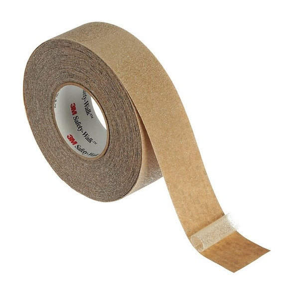 Anti-Slip Tape Mineral 60 Grit Size, Clear, 2" W x 60 ft. L, 0.036 in Thick