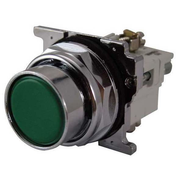 Eaton FlushPushButtonOperator,NonIllum,Grn,2NO 10250T103-2