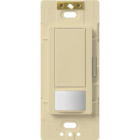 Lutron Vacancy Sensor,PIR,900 sq ft,Ivory MS-VPS6M2-DV-IV