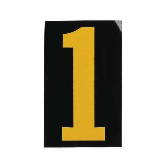 Brady NumberLabel,2-7/8inH,1-3/4inW,PK25 5000-1