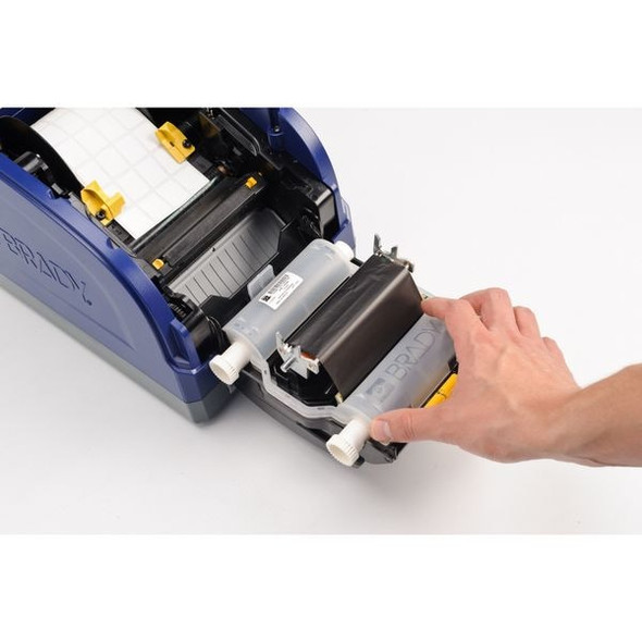 Brady Label Printer Ribbon, B30 Series, Red, 4.33 in W x 200 ft L B30-R10000-RD