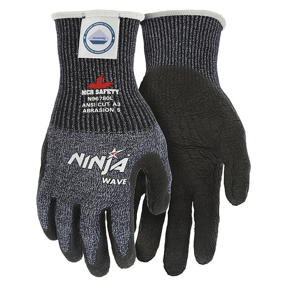 Cut Resistant Coated Gloves, Cut Level A3 ,Dipped ,Nitrile ,Smooth ,S 1 PR